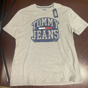 Tommy Hilfiger Mens Gray Short Sleeves Crew Neck Comfort Pullover T Shirt Size L